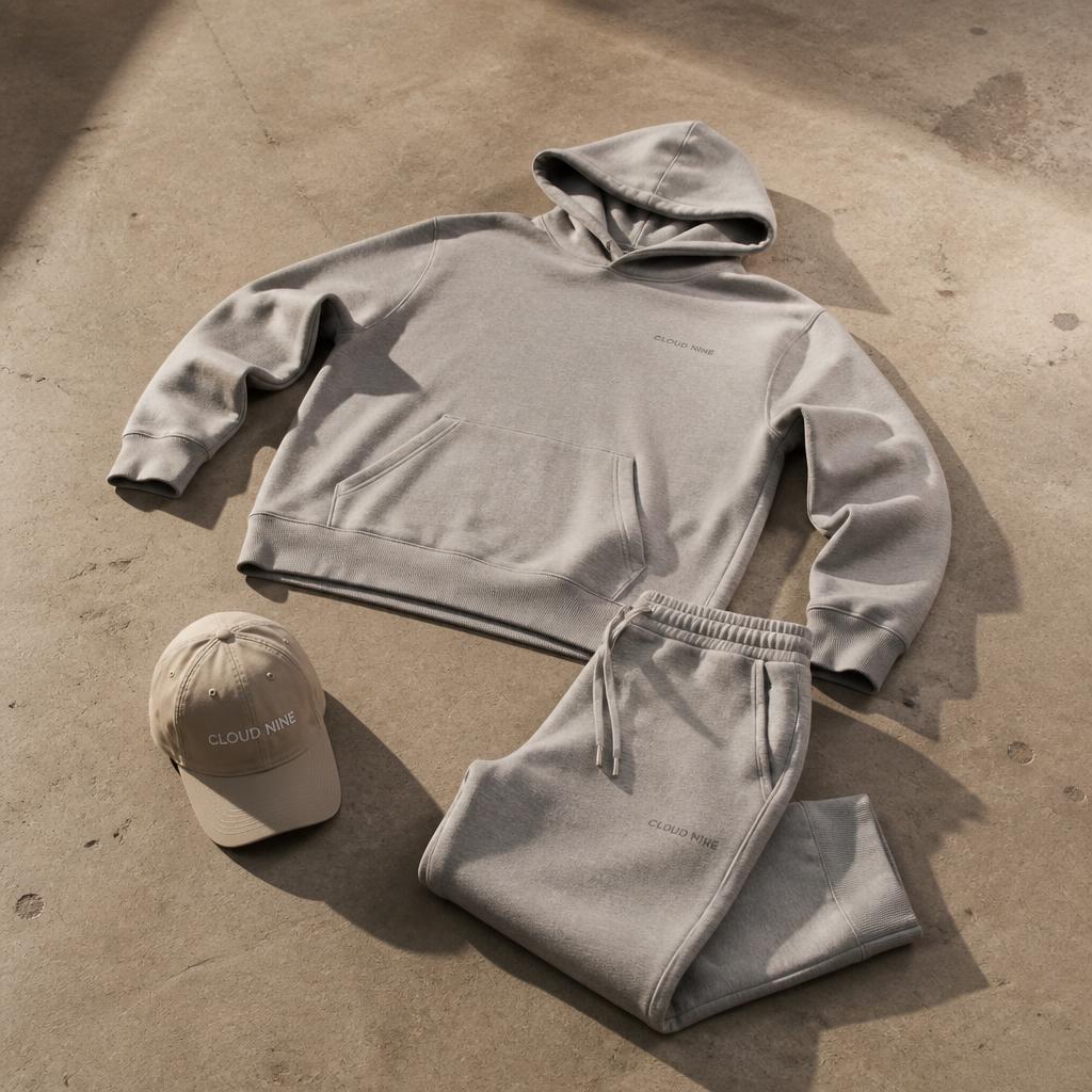 Concrete Flat Lay — AI generated mockup